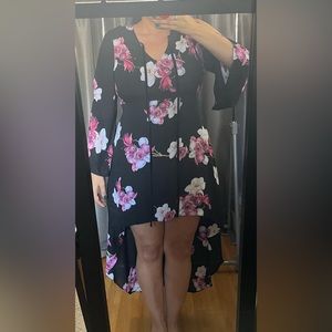 Venus high low floral dress